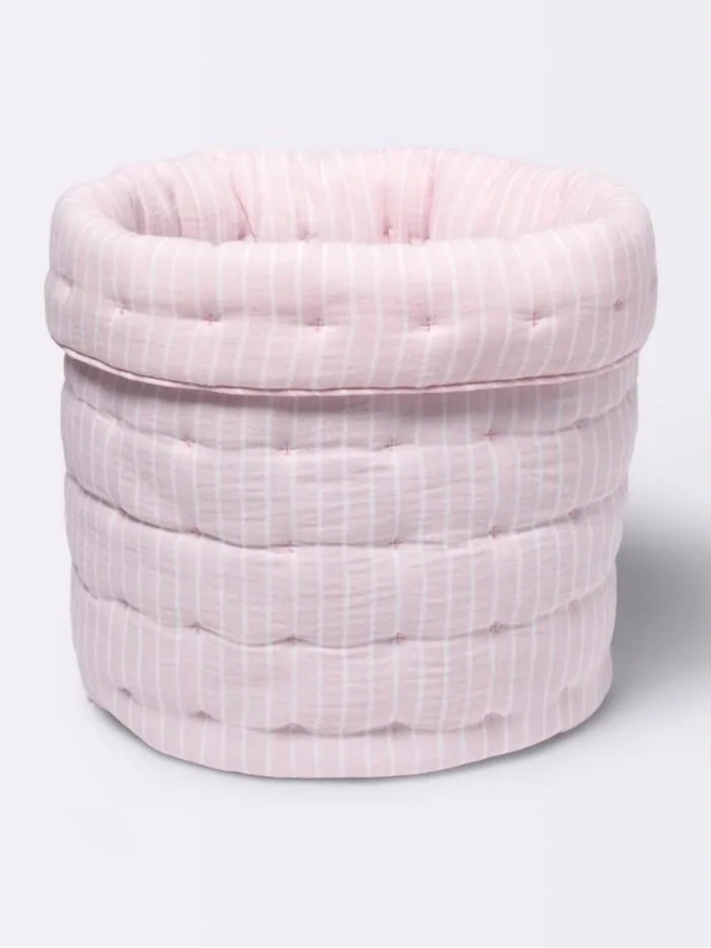 Quilted Gauze Medium Round Storage Bin - Cloud Island Pink Stripe
New with Tag